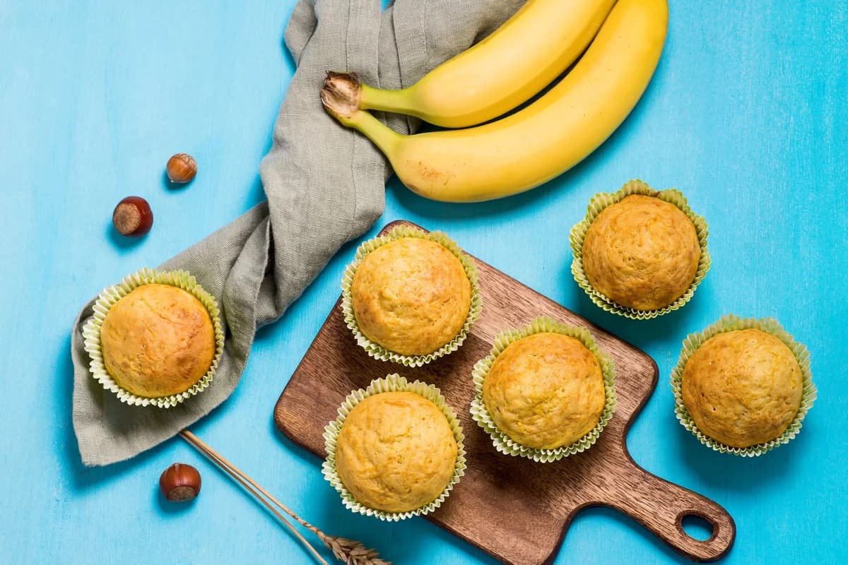 Muffins aux bananes moelleux et délicieux