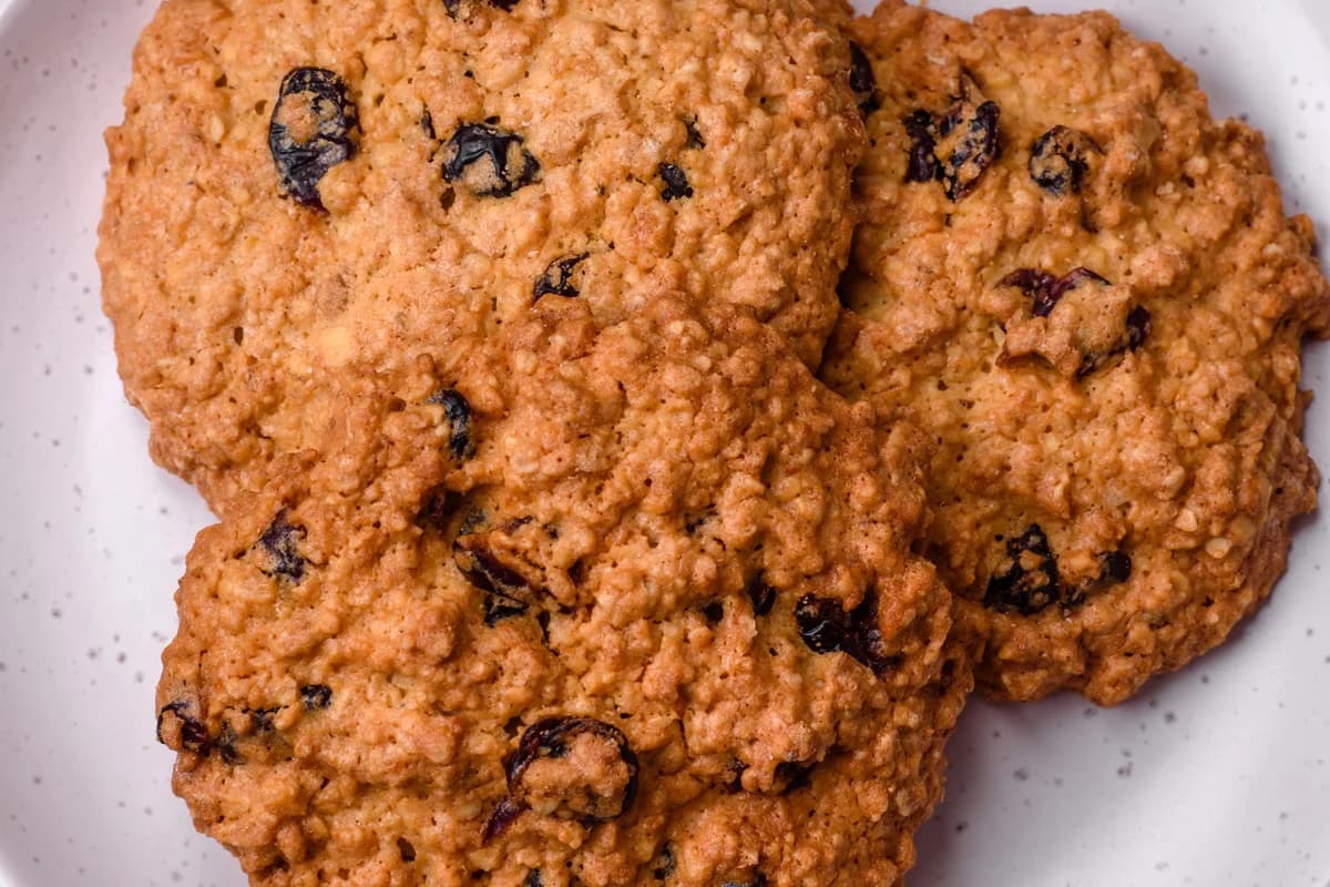 Galettes d'avoine moelleuses aux raisins